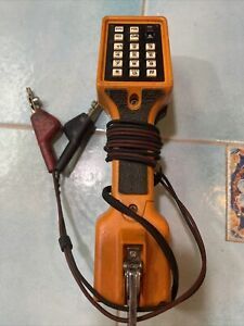 Vintage Harris Dracon TS22A Linemans Phone Test Set Bellsouth Orange