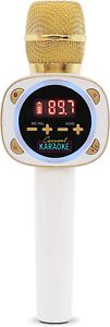 Carpool Karaoke The Mic 1.0, Wireless Karaoke Microphone System, White CPK545 by