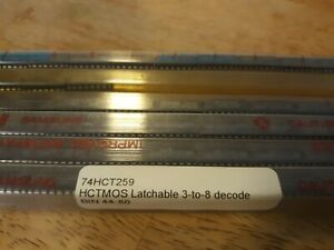 10 PIECES 74HCT259 Latch Addressable 3 TO 8-CH D-Type 16-Pin NEW