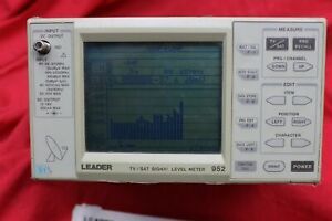 LEADER 952 TV SATTELLITE SIGNAL LEVEL METER