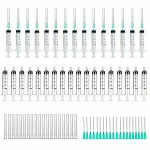 32 Pcs 5ml Jeringas Desechables Estriles Grado Mdico Can Aguja Con Agujas