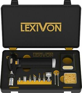 LEXIVON Butane Torch Multi-Function Kit Premium Self-Igniting Soldering Station