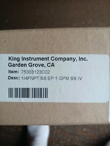 King Instrument 75303123C02 125PSI-Max Acrylic Tube Flowmeter Unit