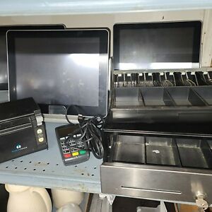 Restaurant Manager POS System with CC readers, printers, register, extra drawer