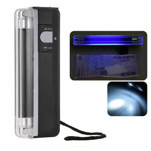 2-in-1 Counterfeit Bank Note Detector UV Money Checker Blacklight &amp; LED Torch