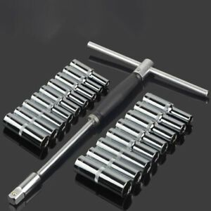 1/10/17/18pc T-Bar Socket Wrench Set Hand Tool Car Bolt Spinner Bolt Hex Wrench