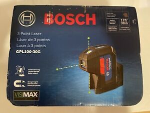 Bosch GPL100-30G 125&#039; 3 Point Cordless Green Beam Self Leveling Alignment Laser