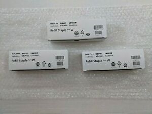 3 X Genuine RICOH. SAVIN. LANIER. Staple Refill (Type W) EDP CODE: 416712