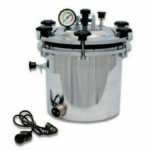 21 Ltr Brand New Autoclave Wing And Nut Type Steel Finish Electric Size 12&#034;x12&#034;, US $208.99 – Picture 0