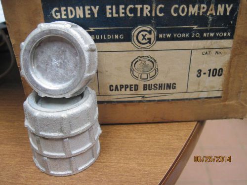 Box of 50 - Gedney 1&#034; Malleable Iron Capped Bushings 3-100