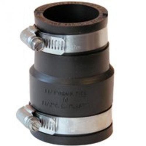 Fernco p1056-150/125 flexible coupling, 1-1/4&#034; x 1-1/2&#034;, black for sale