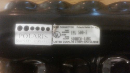 Polaris ipl-500-5 insulated wire connector (1) 500mcm-4awg 45slot 500mcm ipl5005 for sale