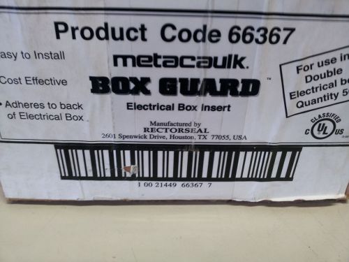 RECTORSEAL METACAULK BOX GUARD DOUBLE 66367 NEW IN BOX 50 PACK LOC REZ