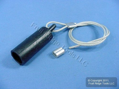 Leviton black female cam plug protective cap ect 15 series 15p22-e for sale