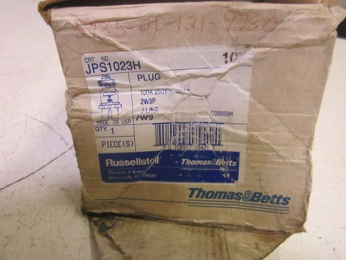 Thomas &amp; betts jps1023h plug 100a 250v/600vac *new in a box* for sale