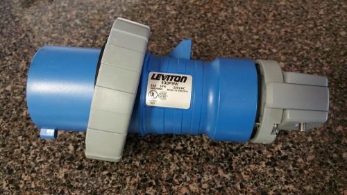 New leviton 430p9w plug watertight pin &amp; sleeve plug, 3p, 4w, 30a, 250v for sale