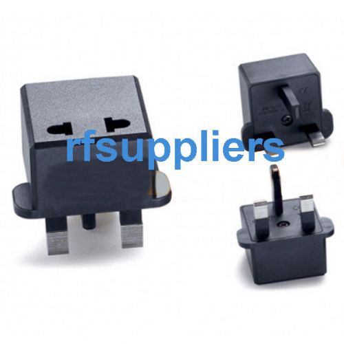 UK/HK Conversion Plug Travel adaptor 3Copper Pin Converter AC Socket Black hot
