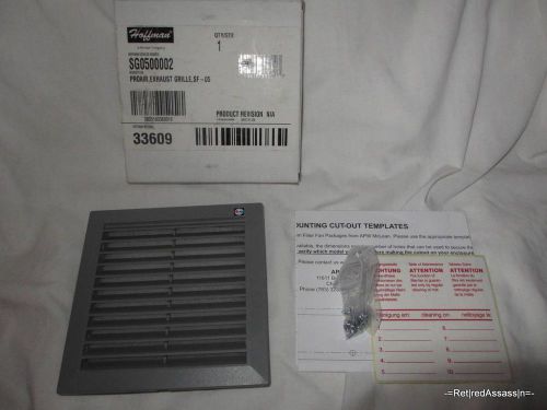 Lot 6 nos hoffman proair filter sg0500002 exhaust grille grill sf-05 33609 for sale