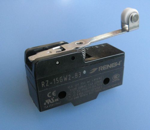 RENEW Z-15GW2-B 15A 250VAC Panel Mount Long Hinge Roller Lever  Micro Switch