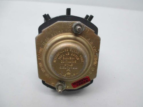 Westinghouse 505a747g01 type w2 voltmeter rotary switch 600v-ac 20a amp d363360 for sale