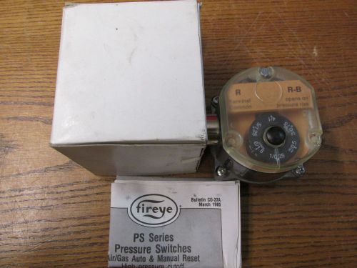 NEW NOS Fireye PSA-6F Air Gas Pressure Switch 1-6 IN WC 0,2-1,5 KPas