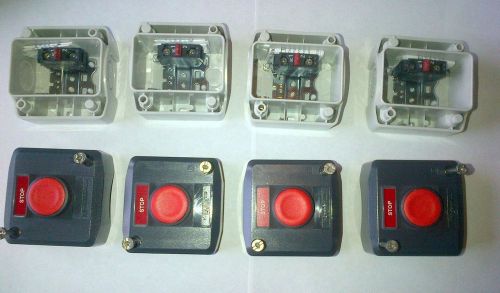 XALD111 (4 PACK/ALL NEW)ONE BUTTON STOP/TELEMECANIQUE/SCHNEIDER ELECTRIC/HARMONY