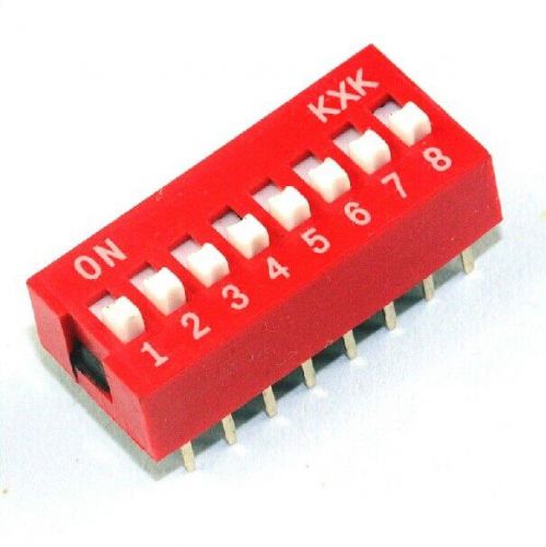 10PCS 8P 8 Position DIP Switch Side Style 2.54mm Pitch Through Hole DIY