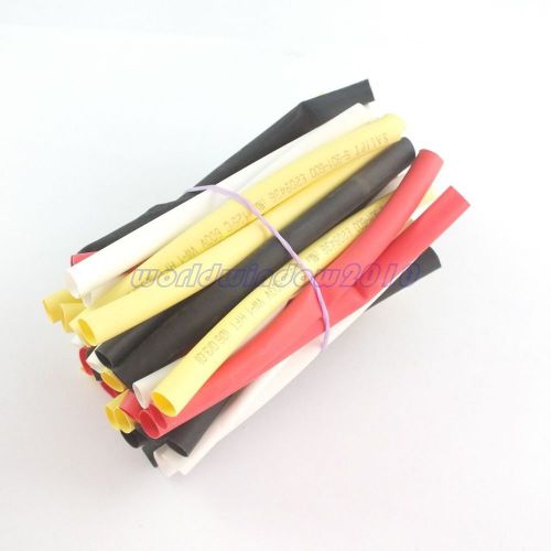 40pcs 100mm black/white/red dia.6mm heat shrink tubing shrink tubing wire sleeve for sale