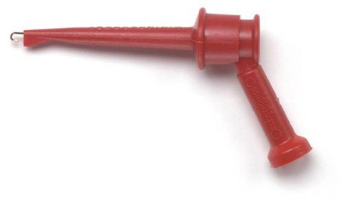 Pomona 4826-2 Minigrabber Test Clip With Pin Tip Jack, , Red