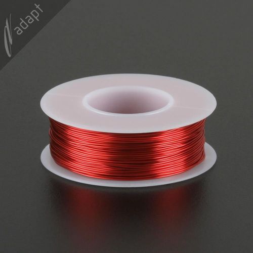 Magnet wire, enameled copper, red, 23 awg (gauge), 155c, ~1/4 lb, 156ft for sale