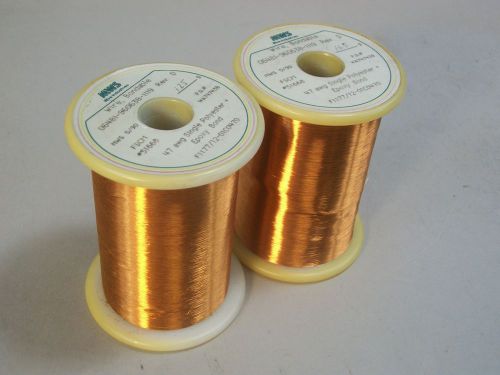 Mws wire industries 47 awg single polyester+ epoxy bond copper magnet 290 g for sale