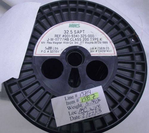 Mws 001-9341-325-000 32.5 sapt magnet wire 32.5 awg for sale