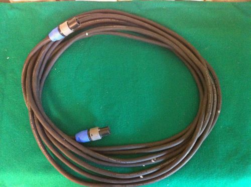 12 awg speaker cable, commerical series, approx. 25&#039;  w/ (2) neutrik connectors for sale