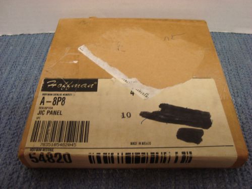 Lot of 4 hoffman a-8p8 jic panel # 54820  6.88&#034; x 6.75&#034; 14 gauge *new/old stock for sale