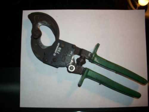Greenlee 759 compact ratchet cable cutter ~ &#034;great deal&#034; for sale