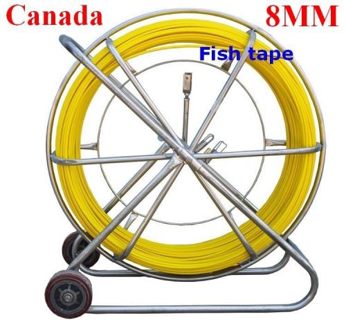 Fish Tape Electric Reel Wire Cable Running Rod Duct Rodder Fishtape Puller 8MM