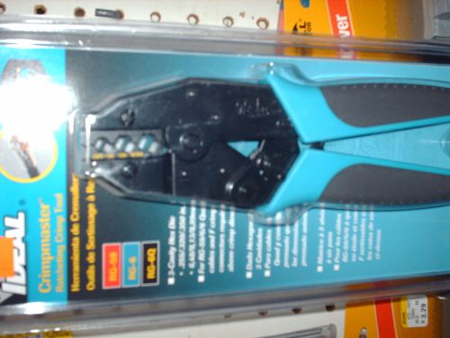 Ideal crimpmaster racheting crimp tool 30-503 rg-59 / rg-6 / rg-6q type coax for sale