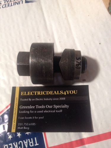 (1) Greenlee Knockout Punch Die Set for 1&#034; Conduit  W/ Draw Stud #3761