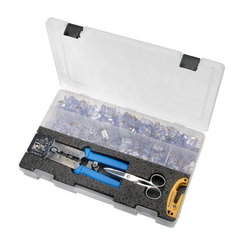 Platinum Tools 90173 EZ-RJPRO Termination Pod with Plastic Carrying Case