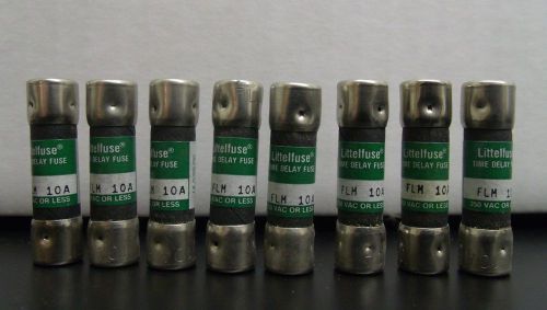 8 brand new littelfuse flm 10a 10amp time delay 250v for sale