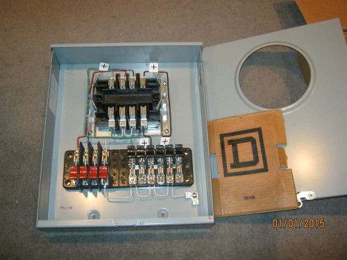 Square d 1007361c single phase current transformer meter socket 600v ac durham for sale