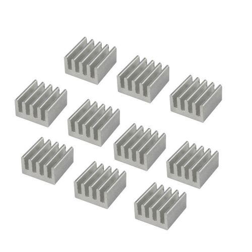 10pcs Aluminum Heat Sink for StepStick A4988 IC Thermal Adhesive 8.8*8.8*5mm