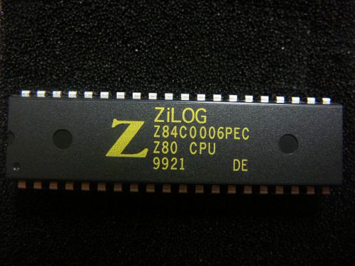 Zilog z84c0006pec microprocessor (mpu) z80 6mhz 1-core 8-bit 40-dip *new* 1/pkg for sale