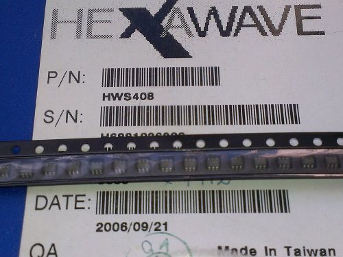 [10 pcs] HWS408 HEXAWAVE SMD SOT363  Switch 50? SPDT  DC to 3GHz Isolation 25dB