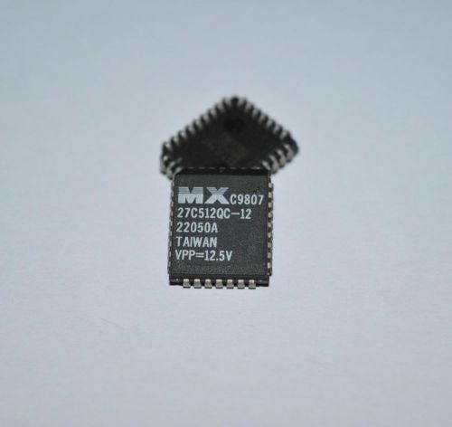 MX27C512QC-12 512K-BIT [64Kx8] CMOS EPROM FLASH MEMORY, PLCC32