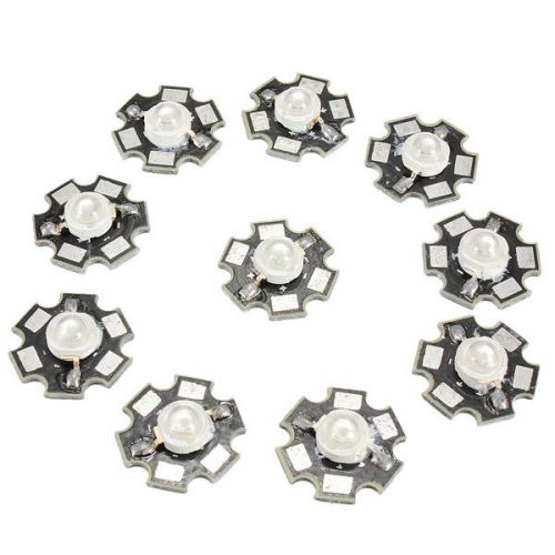 10pcs 3w royal blue high power led light emitter 450-455nm with 20mm star pcb for sale