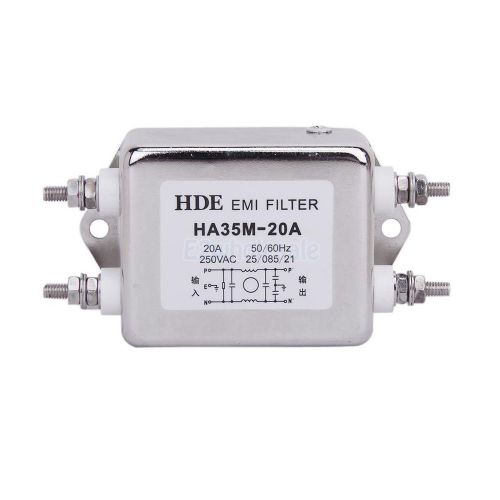 Power EMI Filter HA35M-20A 50/60Hz 250V AC 20A for Data Lines AC Adapter USB Hub