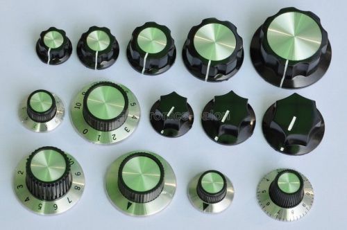 14 types knob assortment kit, for 1/4&#034; round shaft potentiometer. sku119003 for sale