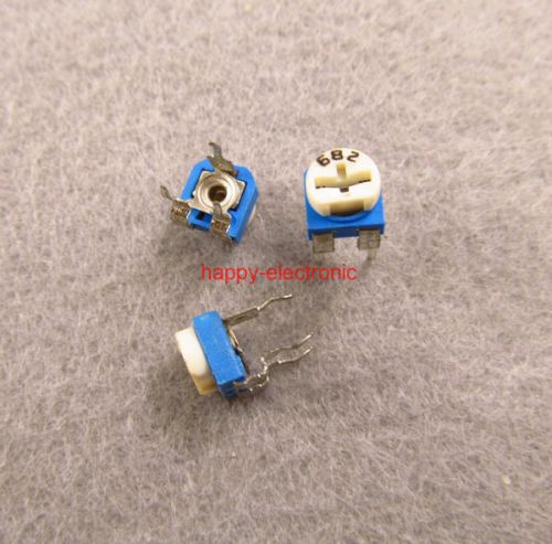 20pcs 6.8K Ohm  trimmer trim pot single turn top adjust Variable resistor 682