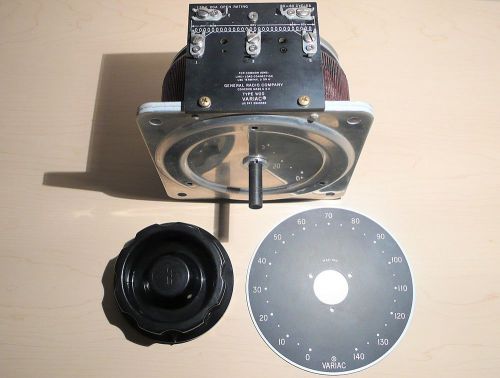 General Radio Genrad W20 Open Frame Variac 0-140V 20A Knob Dial Plate
